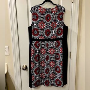 Dress, DM Collection, never worn, tags still attached. Size 20. Red, white, blue